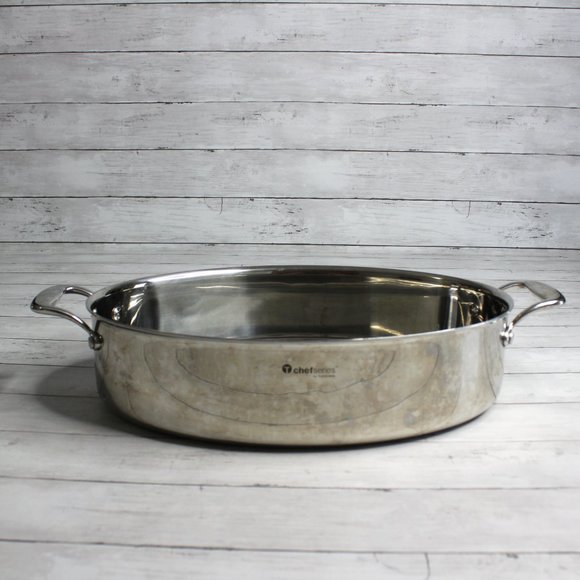 Tupperware Chef Series Stainless Steel Open Turkey Roaster Oven Pan - Picture 6 of 6